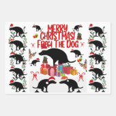 Merry Christmas from the Dog Geschenkpapier Set (Vorderseite 3)