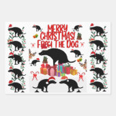 Merry Christmas from the Dog Geschenkpapier Set (Vorderseite 2)