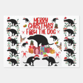 Merry Christmas from the Dog Geschenkpapier Set (Vorderseite)