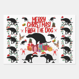 Merry Christmas from the Dog Geschenkpapier Set