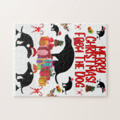 Merry Christmas from the Pooping Dog - Funny Holid Puzzle (Horizontal)