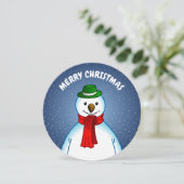 Merry Christmas from The Snowman Feiertagskarte (Stehend Vorderseite)