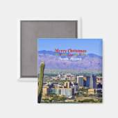 Merry Christmas from Tucson, Arizona, Magnet (Vorderseite/Rückseite)