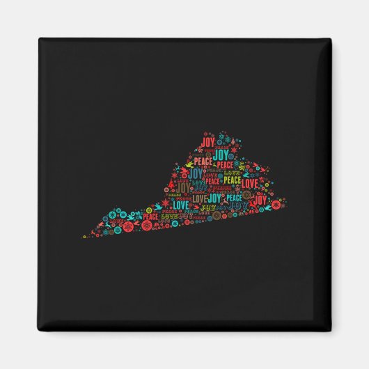 Merry Christmas From Virginia Magnet (Vorne)