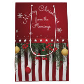 Merry Christmas from (your family) Mittlere Geschenktüte (Rückseite)