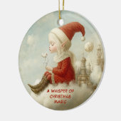 Merry Christmas from Your North Pole Elf | Cute Keramik Ornament (Links)