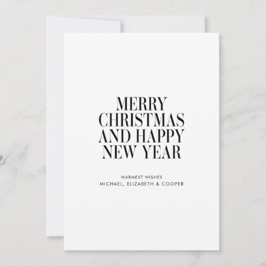 MERRY CHRISTMAS Fügen Sie Ihr Foto hinzu (Rückseite)