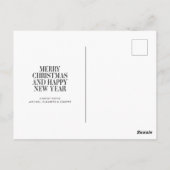 MERRY CHRISTMAS Fügen Sie Ihre Foto-Postkarte Ihre Postkarte (Rückseite)