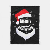Merry Christmas -fun Santa Claus Father Xmas Boy G Fleecedecke (Vorderseite)