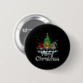 Merry Christmas Funny Family Matching Xmas New Yea Button (Vorne & Hinten)