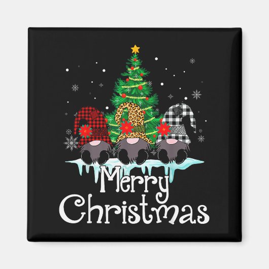 Merry Christmas Funny Family Matching Xmas New Yea Magnet (Vorne)