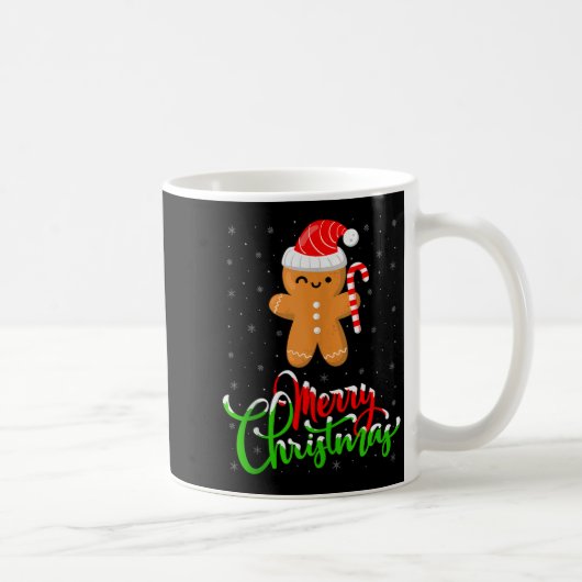 Merry Christmas Funny Gingerbread Cookie Baking Ch Kaffeetasse (Rechts)