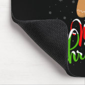 Merry Christmas Funny Gingerbread Cookie Baking Ch Mousepad (Ecke)