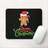 Merry Christmas Funny Gingerbread Cookie Baking Ch Mousepad (Mit Mouse)