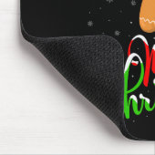 Merry Christmas Funny Gingerbread Cookie Baking Ch Mousepad (Ecke)