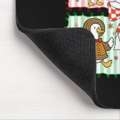 Merry Christmas Funny Merry Goosemas Christmas Sil Mousepad (Ecke)