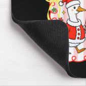 Merry Christmas Funny Merry Goosemas Christmas Sil Mousepad (Ecke)