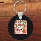 Merry Christmas Funny Merry Goosemas Christmas Sil Schlüsselanhänger (Vorderseite)