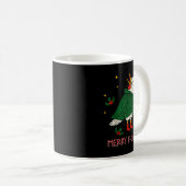 Merry Christmas Funny Raven Bird F-caw-f Xmas Holi Kaffeetasse (VorderseiteRechts)