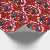 MERRY CHRISTMAS FUNNY SPACE ASTRONAUT GESCHENKPAPIER (Ecke)