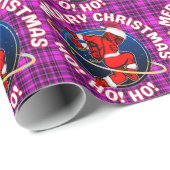 MERRY CHRISTMAS FUNNY SPACE ASTRONAUT GESCHENKPAPIER (Rolleneckpunkt)