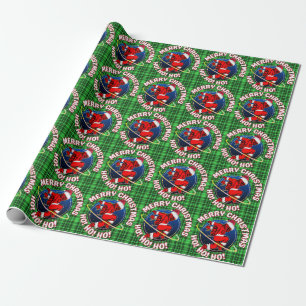 MERRY CHRISTMAS FUNNY SPACE ASTRONAUT GESCHENKPAPIER