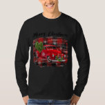 Merry Christmas Funny Xmas Tree Truck Buffalo T-Shirt<br><div class="desc">Merry Christmas Funny Xmas Tree Truck Buffalo Plaid Shirt. Perfect gift for your dad,  mom,  papa,  men,  women,  friend and family members on Thanksgiving Day,  Christmas Day,  Mothers Day,  Fathers Day,  4th of July,  1776 Independent day,  Veterans Day,  Halloween Day,  Patrick's Day</div>