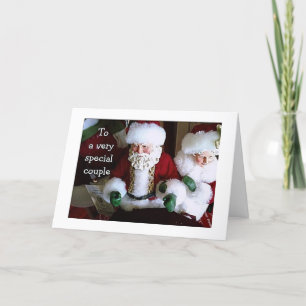 MERRY CHRISTMAS für HERRN/FRAU SANTA CLAUS Feiertagskarte