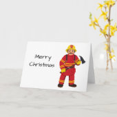 *MERRY CHRISTMAS* FÜR MEIN ***BELIEBTER FIREMAN*** KARTE (Gelbe Blume)