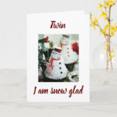 *MERRY CHRISTMAS* FÜR MEIN ZWEI KARTE (Gelbe Blume)