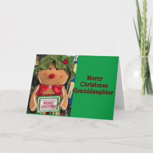 MERRY CHRISTMAS FÜR SIE *GRANDDAUGHTER* KARTE