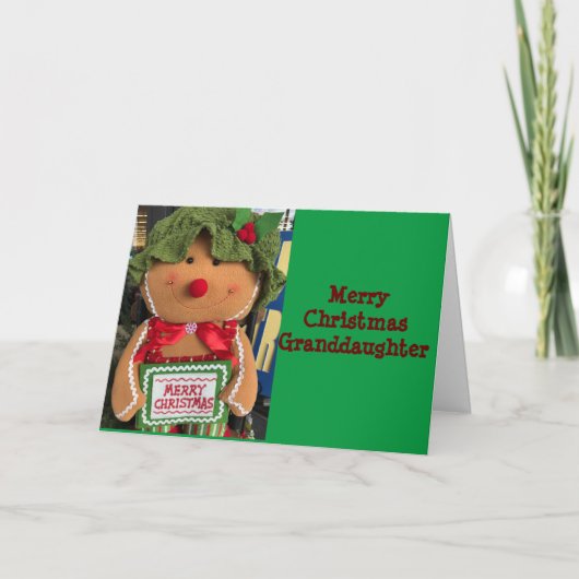 MERRY CHRISTMAS FÜR SIE *GRANDDAUGHTER* KARTE (Vorderseite)