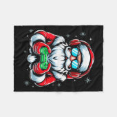 Merry Christmas Gamer Boys Mens Video Game Santa C Fleecedecke (Vorderseite (Horizontal))