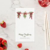 Merry Christmas Garland Paper Guest Towels Serviette (Beispiel)