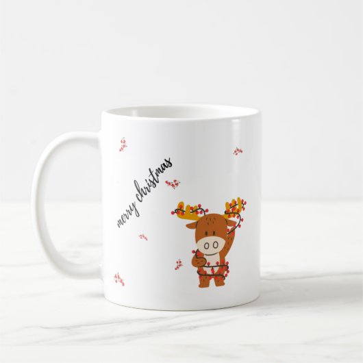Merry Christmas Gazelle Mug Kaffeetasse (Links)