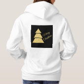 Merry Christmas Geometric Tree Hoodie (Rückseite)