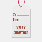 MERRY CHRISTMAS GESCHENKANHÄNGER (Vorderseite)