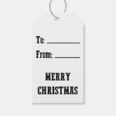 MERRY CHRISTMAS GESCHENKANHÄNGER (Vorderseite)