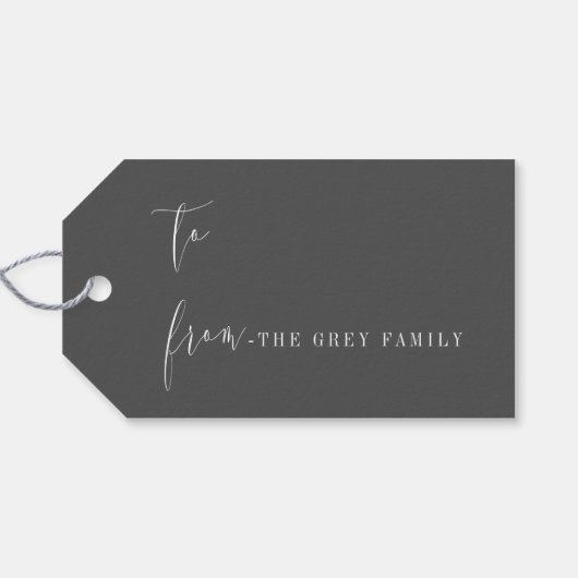 MERRY CHRISTMAS GESCHENKANHÄNGER (Rückseite Horizontal)