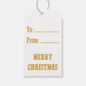 MERRY CHRISTMAS GESCHENKANHÄNGER (Vorderseite)
