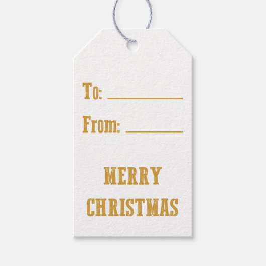 MERRY CHRISTMAS GESCHENKANHÄNGER (Vorderseite)