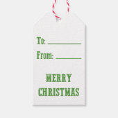 MERRY CHRISTMAS GESCHENKANHÄNGER (Vorderseite)
