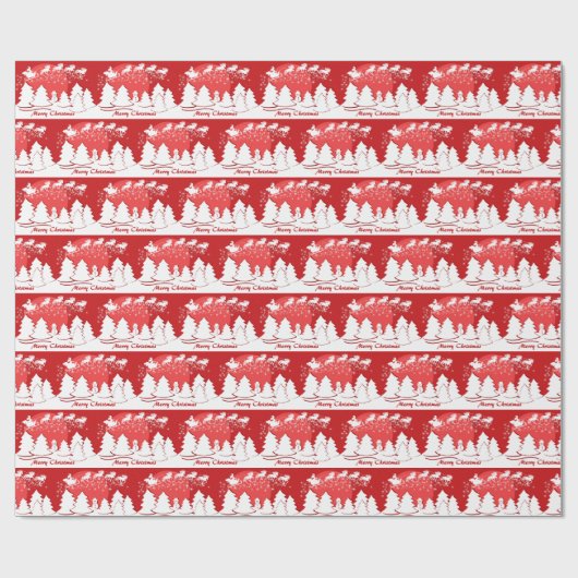 Merry Christmas Geschenkpapier (Flach)