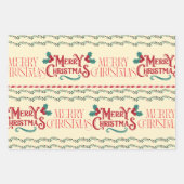 Merry Christmas Geschenkpapier Set (Vorderseite 3)