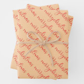 merry Christmas  Geschenkpapier Set (Beispiel)