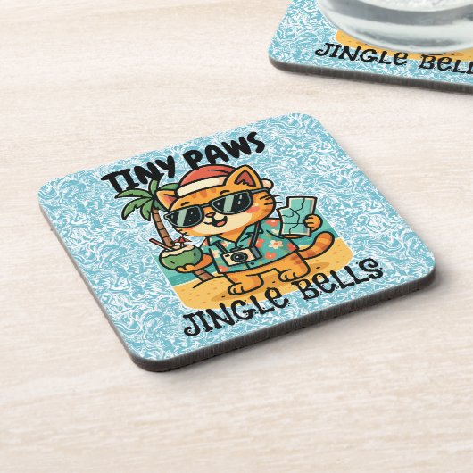 Merry Christmas Getränkeuntersetzer (Linke Seite)