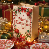 Merry Christmas Gift Bag Mittlere Geschenktüte