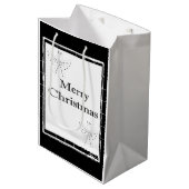 Merry Christmas Gift Bags Mittlere Geschenktüte (Vorderseite Schrägansicht)