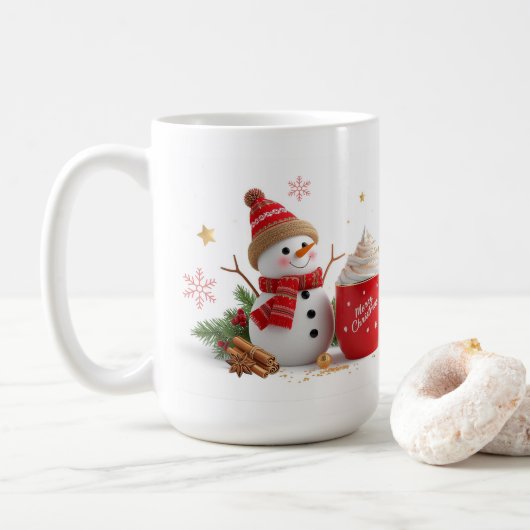 Merry Christmas Gift Kaffeetasse (Mit Donut)