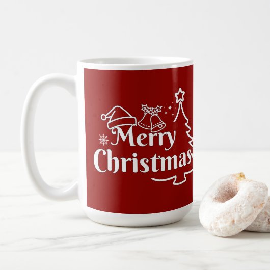 Merry Christmas Gift Kaffeetasse (Mit Donut)